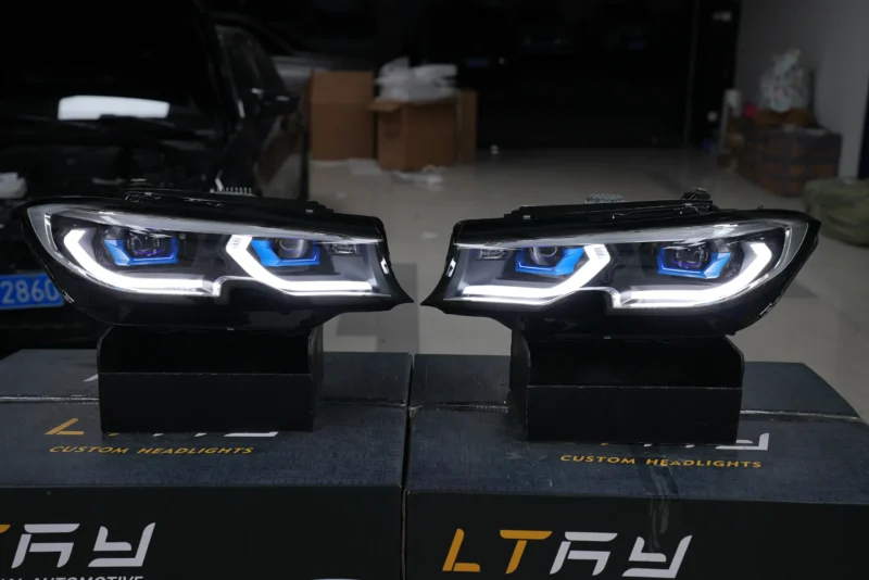 Double L design Custom LCI LED Headlights for BMW G20/G28(19-22 YR ) 3-Series - Image 2